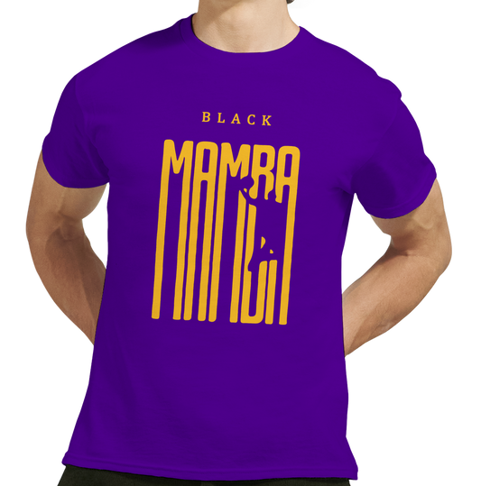 Kobe Bryant Black Mamba purple NBA T-shirt